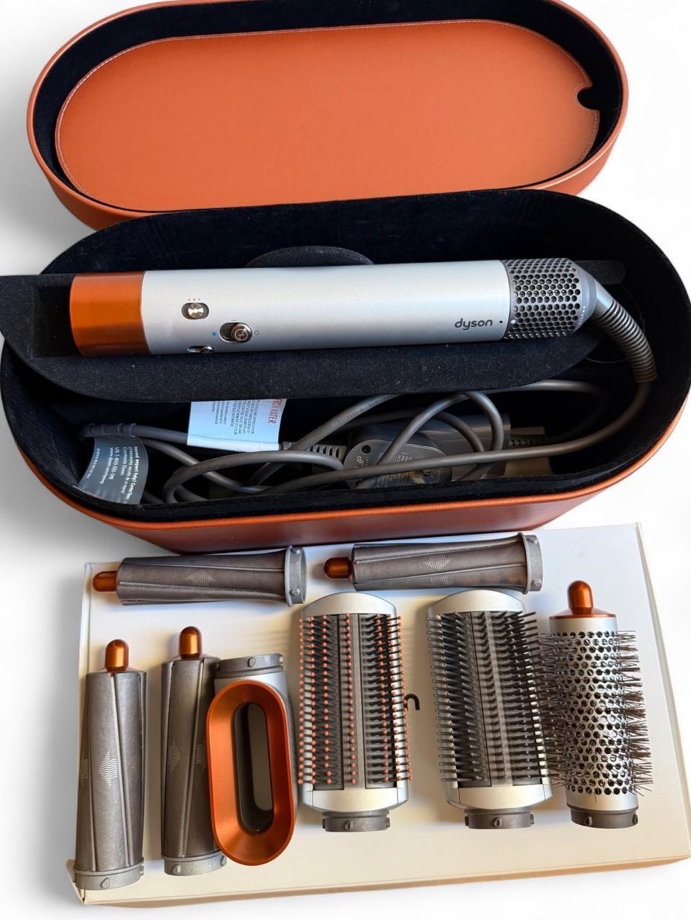 Dyson HS01 Air Wrap Leather Travel Set with Case